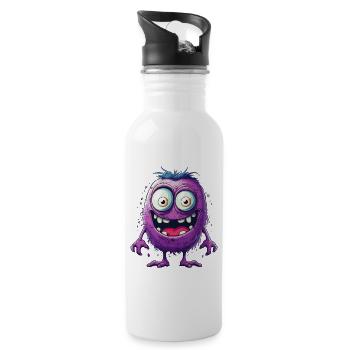 Halloween Monster Zombie Effrayant Costume d’horreur - Gourde avec paille intégrée - blanc - Droite