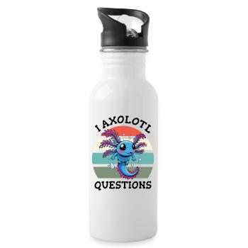 I axolotl questions - Water bottle with straw - white - Right