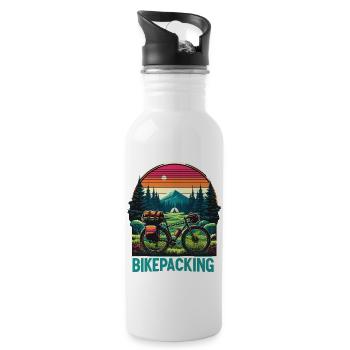 Bikepacking Sunset Trail - Water bottle with straw - white - Right
