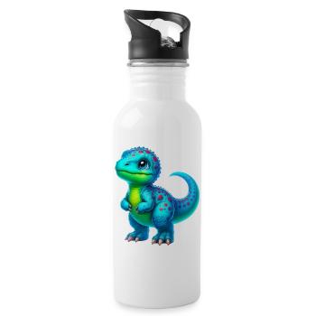 Dinosaur - Water bottle with straw - white - Right