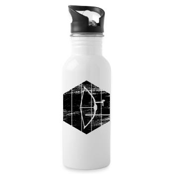 Archery - Water bottle with straw - white - Right