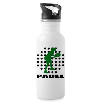 Padel - Water bottle with straw - white - Right