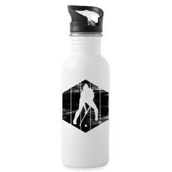 Field hockey players - Water bottle with straw - white - Right