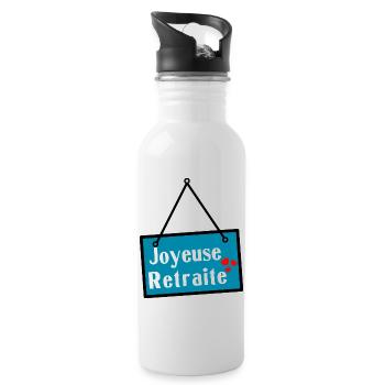 HAPPY RETREAT. RETIREMENT - Water bottle with straw - white - Right