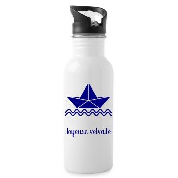 HAPPY RETREAT. RETIREMENT - Water bottle with straw - white - Right