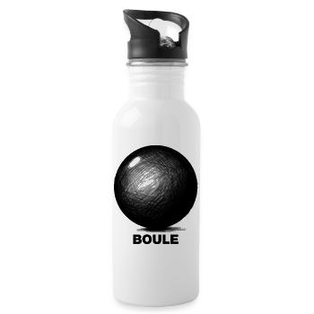 Boules - Water bottle with straw - white - Right