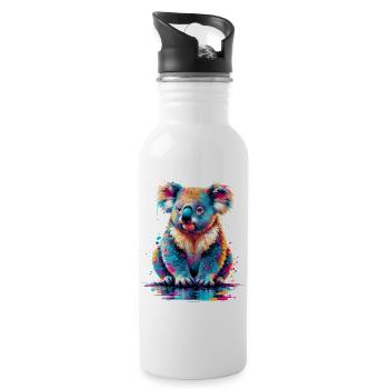Koala - Water bottle with straw - white - Right