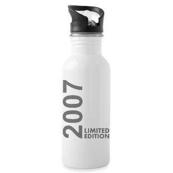 2007 Limited Edition - Trinkflasche mit integriertem Trinkhalm - Weiß - Rechts