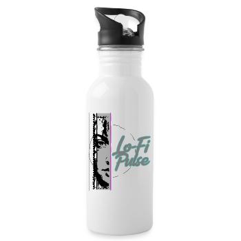 lofi2 - Trinkflasche mit integriertem Trinkhalm - Weiß - Rechts