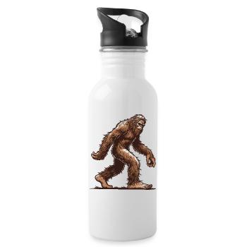 Sasquatch - Gourde avec paille intégrée - blanc - Droite