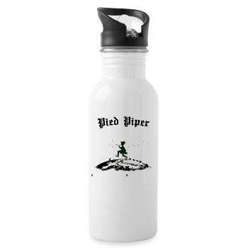 Pied Piper of Hamelin - Trinkflasche mit integriertem Trinkhalm - Weiß - Rechts
