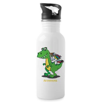 Magical Adventure - Water bottle with straw - white - Right