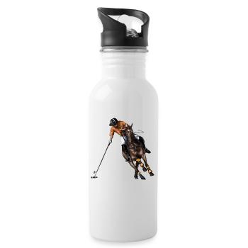 Polo - Water bottle with straw - white - Right