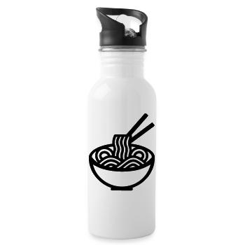 Ramen - Water bottle with straw - white - Right