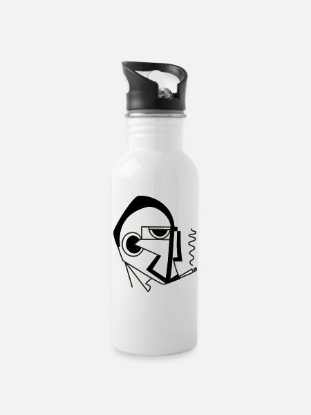 Der Anführer von Cean - Trinkflasche mit integriertem Trinkhalm - Weiß
