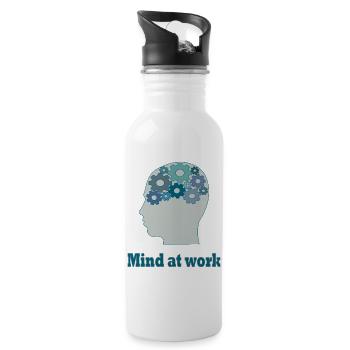 The Mind at Work - Creative Minds Edition - Water bottle with straw - white - Right
