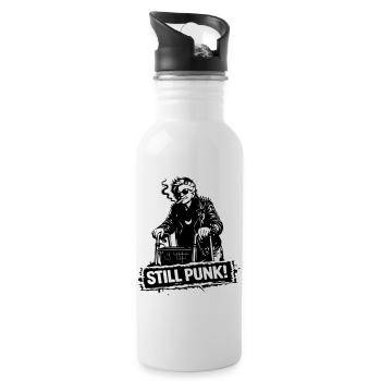 Stillpunk - Water bottle with straw - white - Right