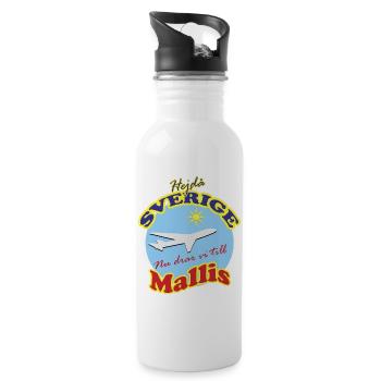 Mallis trip in sunshine by plane - Water bottle with straw - white - Right