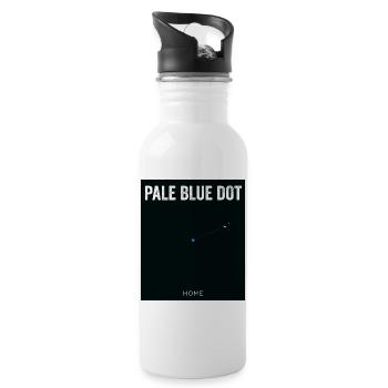 Universe Blue Dot Home - Trinkflasche mit integriertem Trinkhalm - Weiß - Rechts