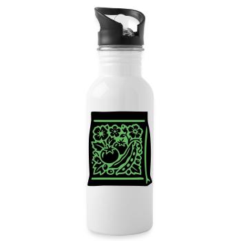 Seeds Bag Tomatoes Vegetables - Water bottle with straw - white - Right