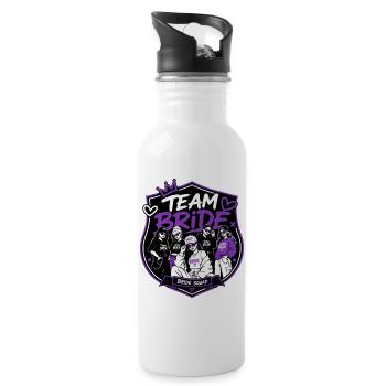 Team Bride Streetwear Squad Edition - Gourde avec paille intégrée - blanc - Droite