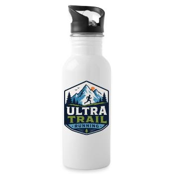 Ultra Trail Running - Water bottle with straw - white - Right