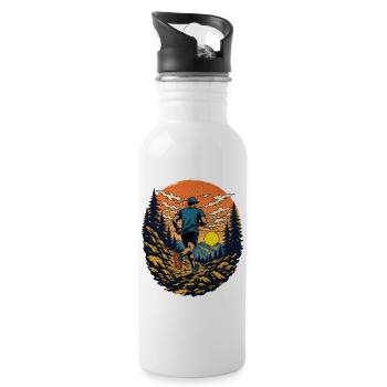 Ultra-Trailrunning - Trinkflasche mit integriertem Trinkhalm - Weiß - Rechts