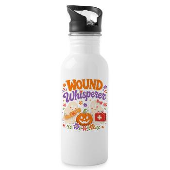 Nurse Nurse Halloween - Water bottle with straw - white - Right