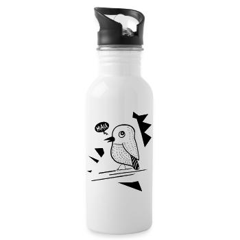 Bird - Trinkflasche mit integriertem Trinkhalm - Weiß - Rechts