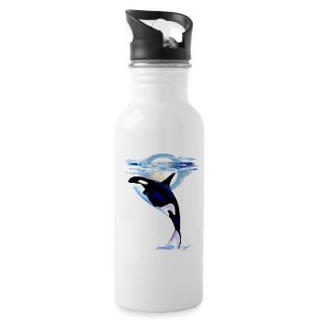 MOONSHINE ORCA - Water bottle with straw - white - Right