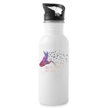 AnitaGirlietainmentGalaxy - Trinkflasche mit integriertem Trinkhalm - Weiß - Rechts