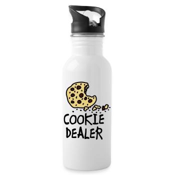 cookie_dealer - Water bottle with straw - white - Right