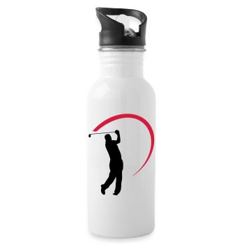 golf - Gourde avec paille intégrée - blanc - Droite