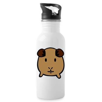 guinea pig - Water bottle with straw - white - Right