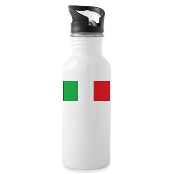 Italia - Water bottle with straw - white - Right