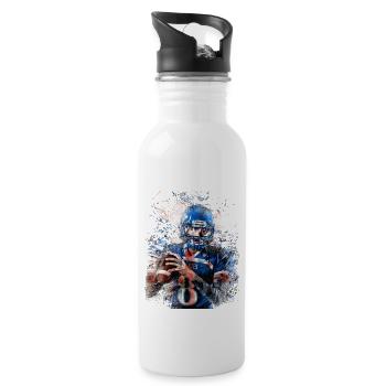 Limited - American Footbal London - Gourde avec paille intégrée - blanc - Droite