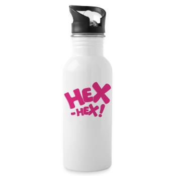 Bibi Blocksberg Hex-hex! pink - Trinkflasche mit integriertem Trinkhalm - Weiß - Rechts