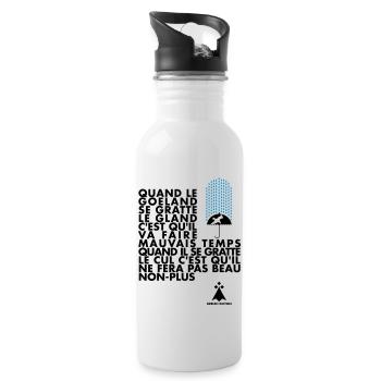 BREIZH GOELAND - Trinkflasche mit integriertem Trinkhalm - Weiß - Rechts