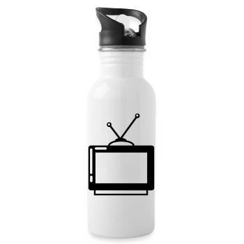 TV - Water bottle with straw - white - Right