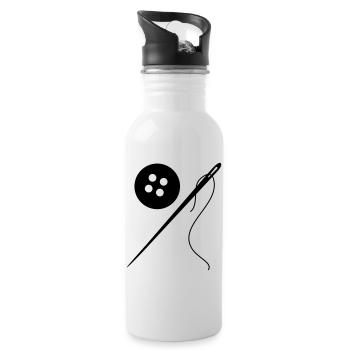 schneider handwerk - Trinkflasche mit integriertem Trinkhalm - Weiß - Rechts