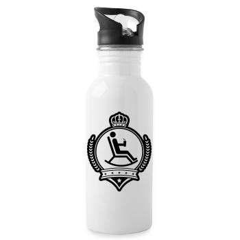 chilling_shield_po1 - Trinkflasche mit integriertem Trinkhalm - Weiß - Rechts