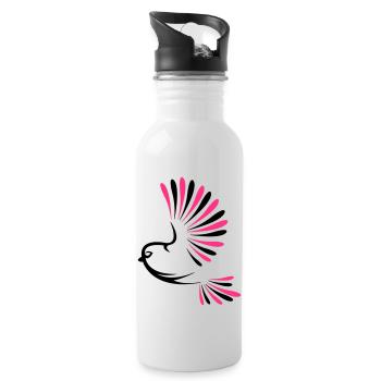 bird_2 - Gourde avec paille intégrée - blanc - Droite
