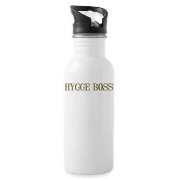 Hygge boss - Water bottle with straw - white - Right