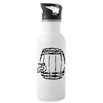 beer - Water bottle with straw - white - Right