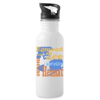 Egmond aan Zee - Trinkflasche mit integriertem Trinkhalm - Weiß - Rechts