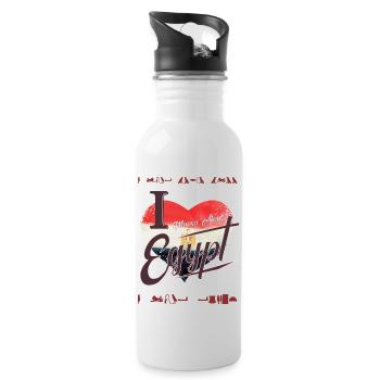 J’adore Egypte Gift Diving Marsa Alam - Gourde avec paille intégrée - blanc - Droite
