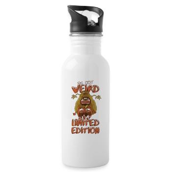Monster Avocado Hunts Tomato - Édition Limitée - Gourde avec paille intégrée - blanc - Droite