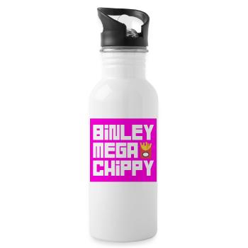 Binley Mega Chippy - Trinkflasche mit integriertem Trinkhalm - Weiß - Rechts