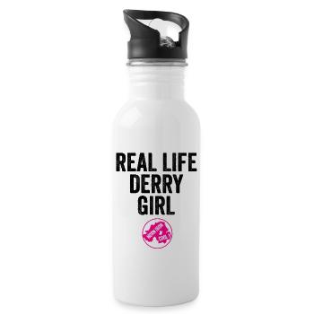 Real life Derry Girls - Water bottle with straw - white - Right