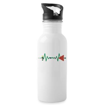 Snooker Game gamer Snooker table Snooker balls - Water bottle with straw - white - Right